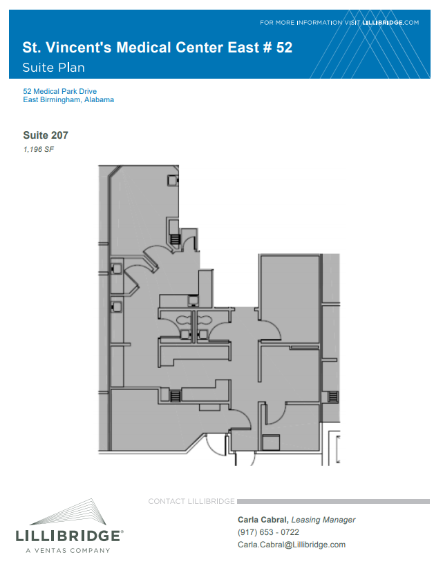 46-52 Medical Park Dr E, Birmingham, AL à louer Plan d’étage– Image 1 sur 1