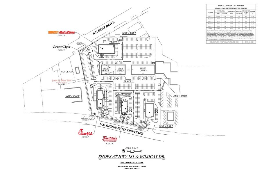 1400 Wildcat Dr, Portland, TX à louer - Plan de site – Image 2 sur 2