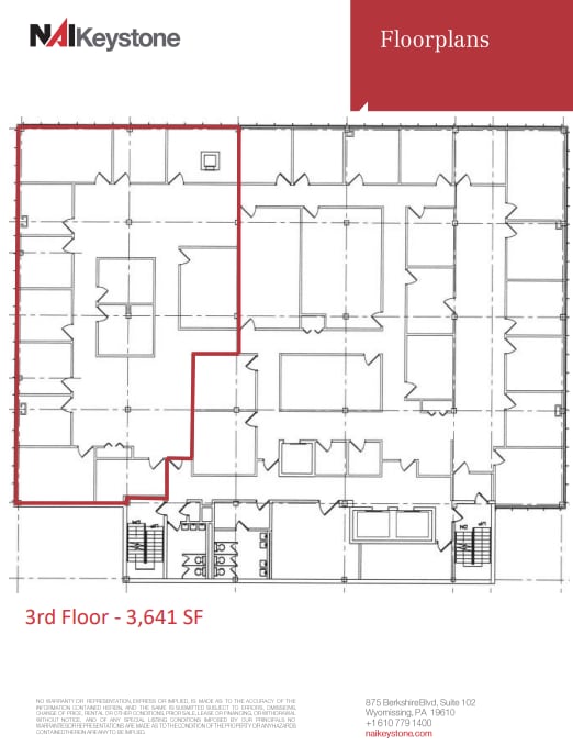 50 N 5th St, Reading, PA à louer Plan d’étage– Image 1 sur 1