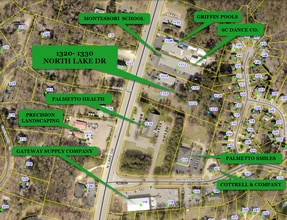 1324 N Lake Dr, Lexington, SC - Vue aérienne  vue de carte