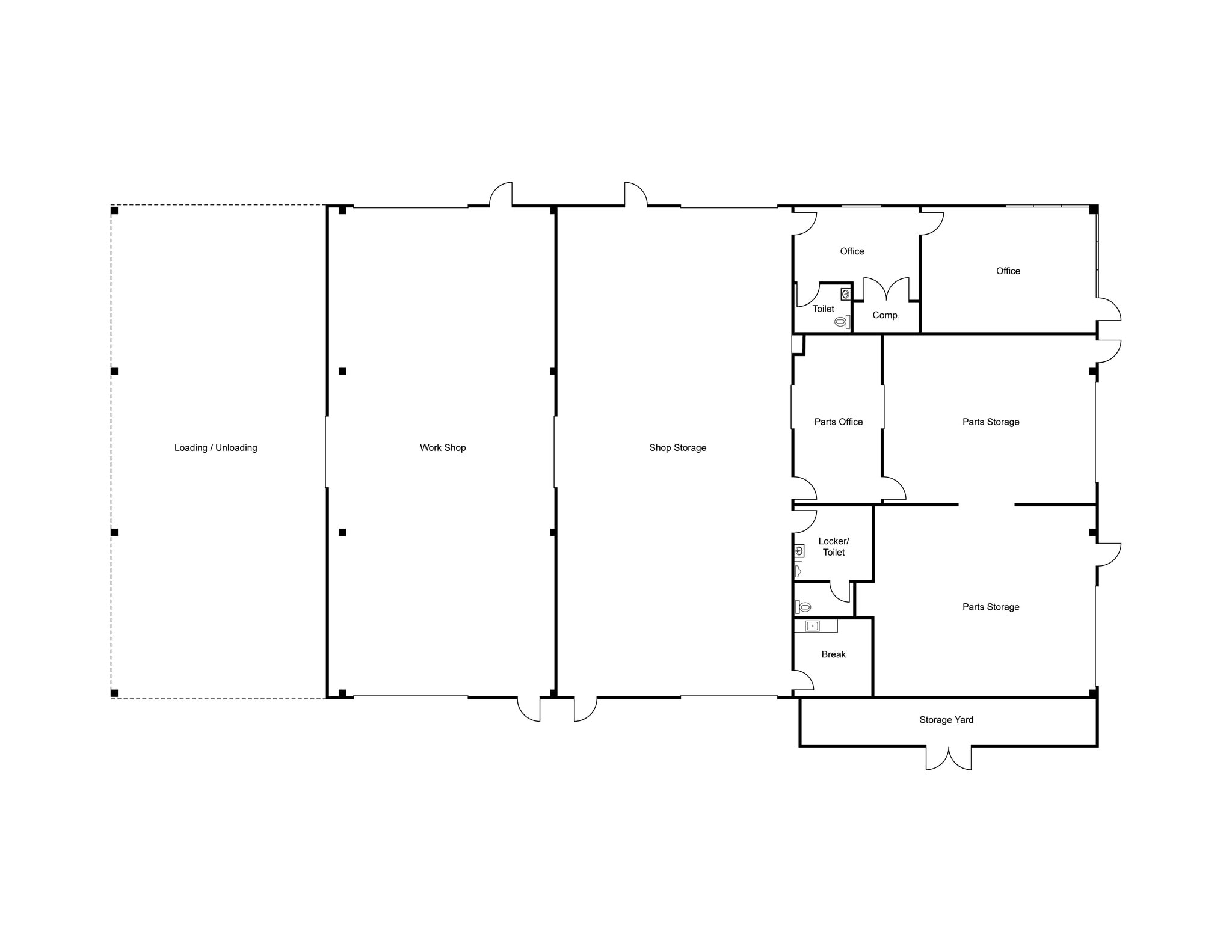 3501 Unicorn Rd, Bakersfield, CA à louer Plan d’étage– Image 1 sur 1