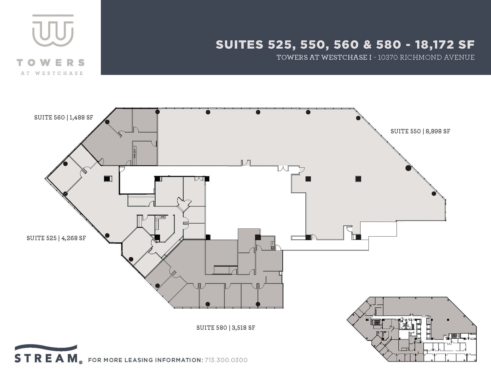 10370 Richmond Ave, Houston, TX à louer Plan d’étage– Image 1 sur 3