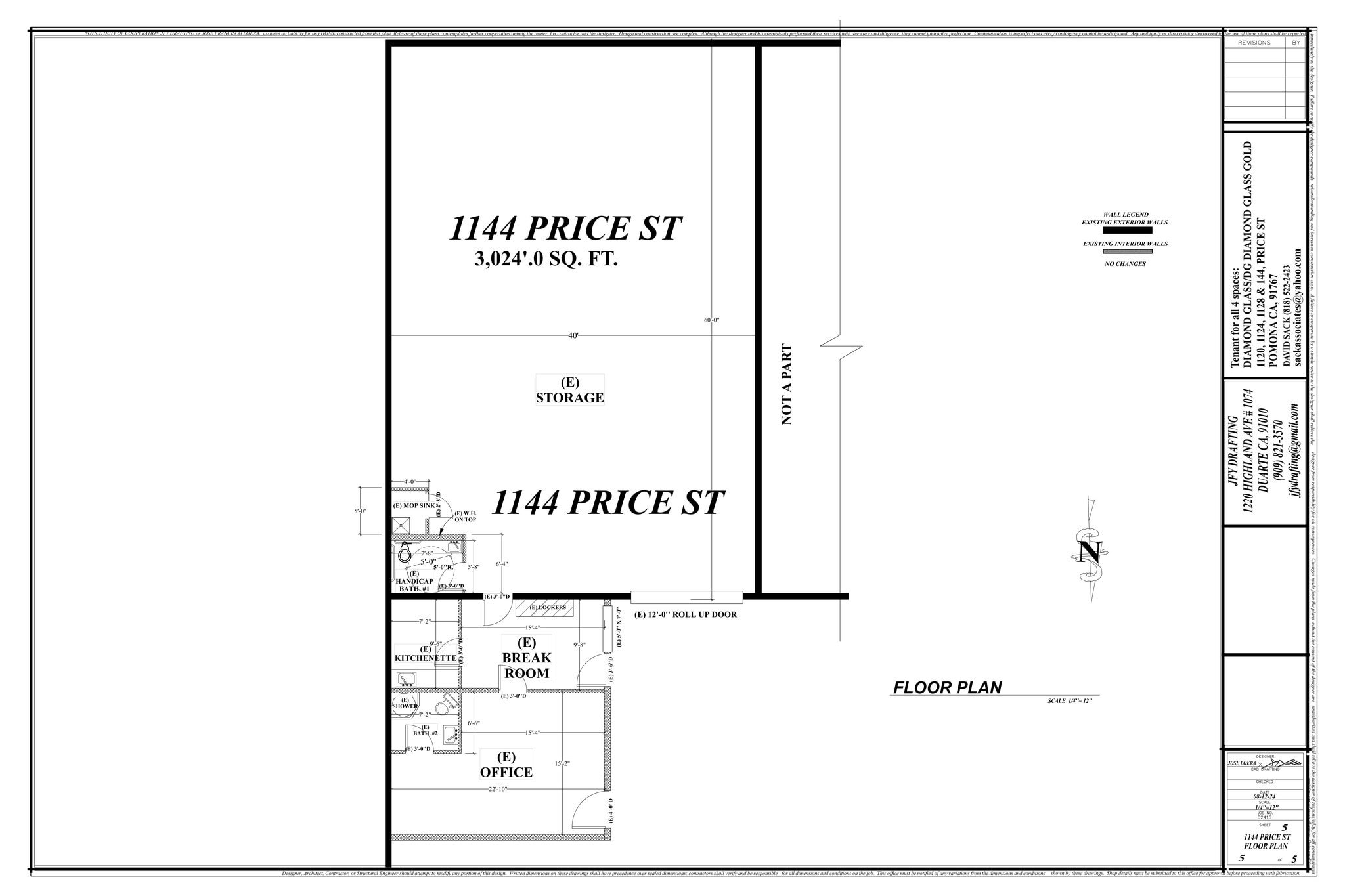 1140-1150 Price Ave, Pomona, CA à louer Plan de site– Image 1 sur 1