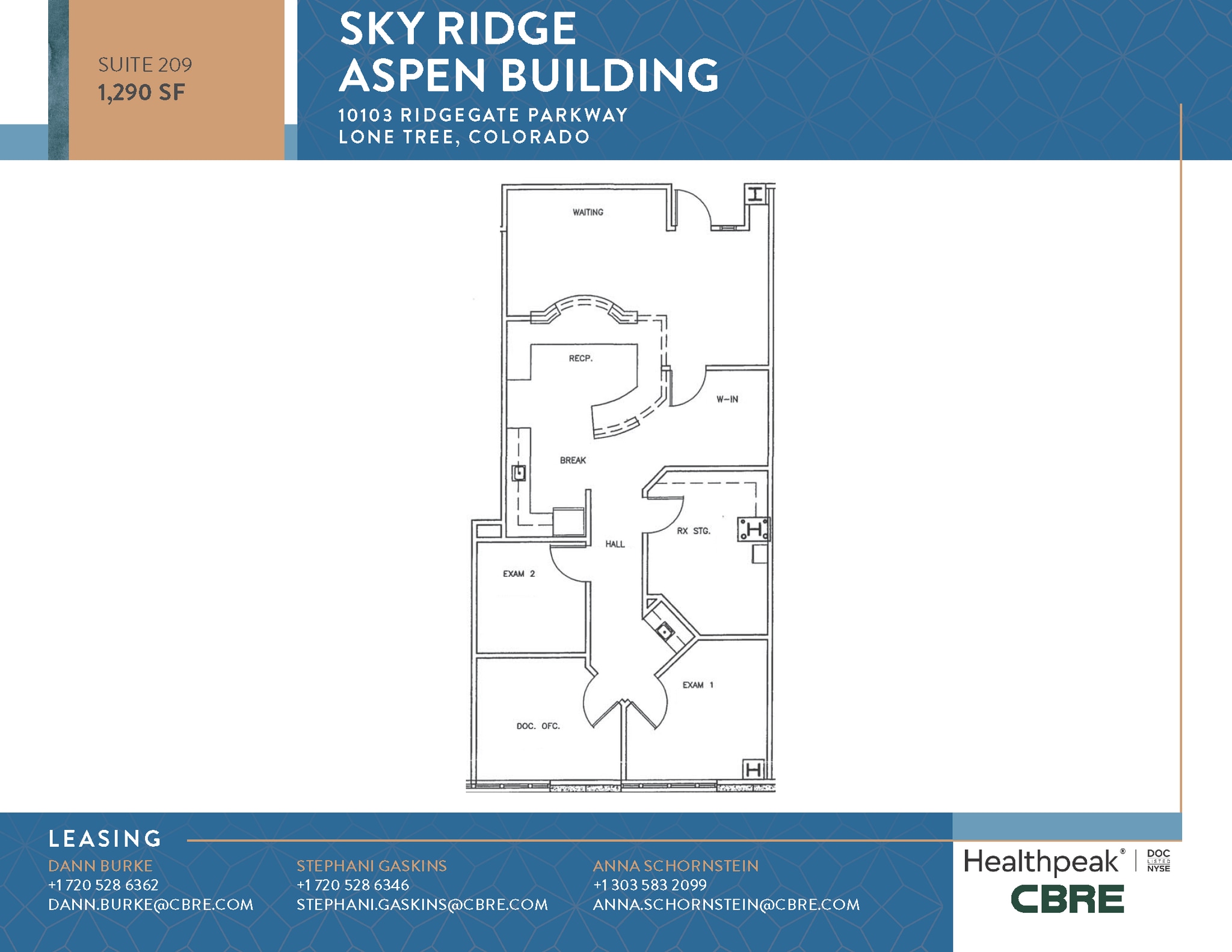 10535 Park Meadows Blvd, Lone Tree, CO à louer Plan d’étage– Image 1 sur 1