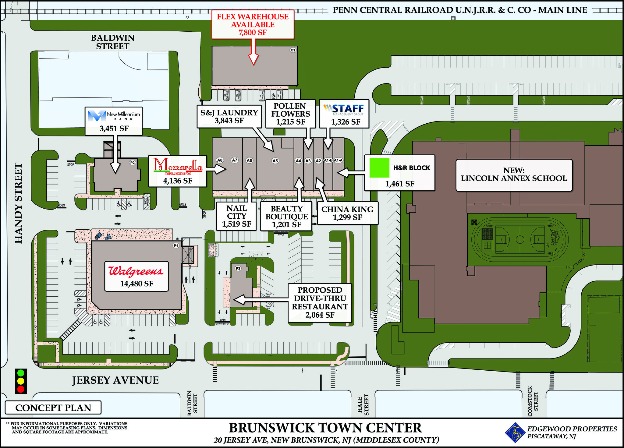 20-50 Jersey Ave, New Brunswick, NJ à louer Plan de site– Image 1 sur 1