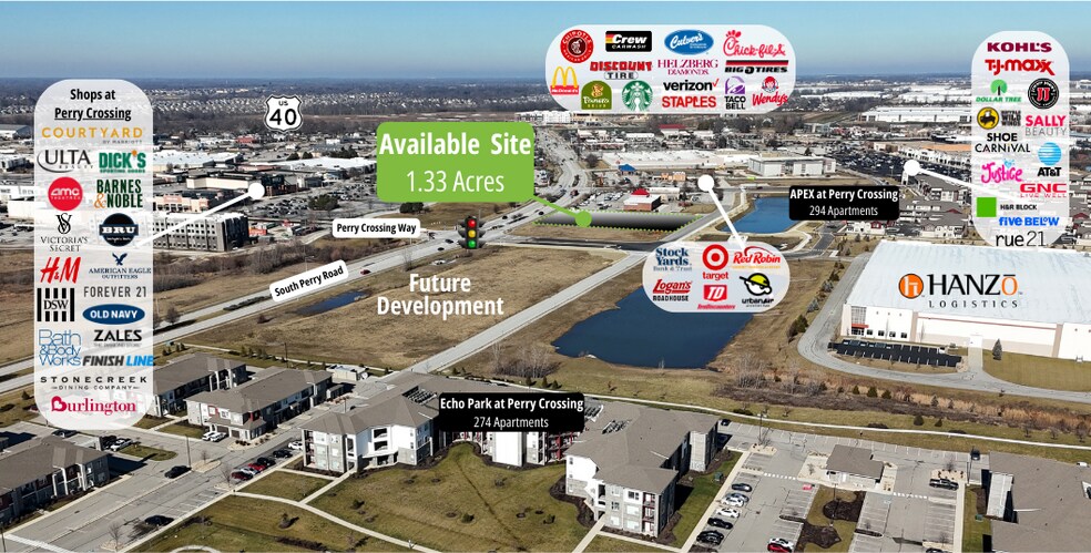 405 Perry Rd, Plainfield, IN à vendre - Plan cadastral – Image 2 sur 4