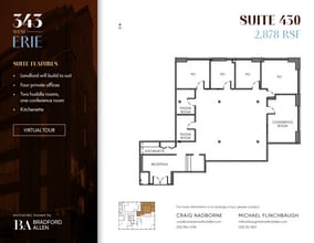 343 W Erie St, Chicago, IL à louer Plan d’étage– Image 1 sur 6