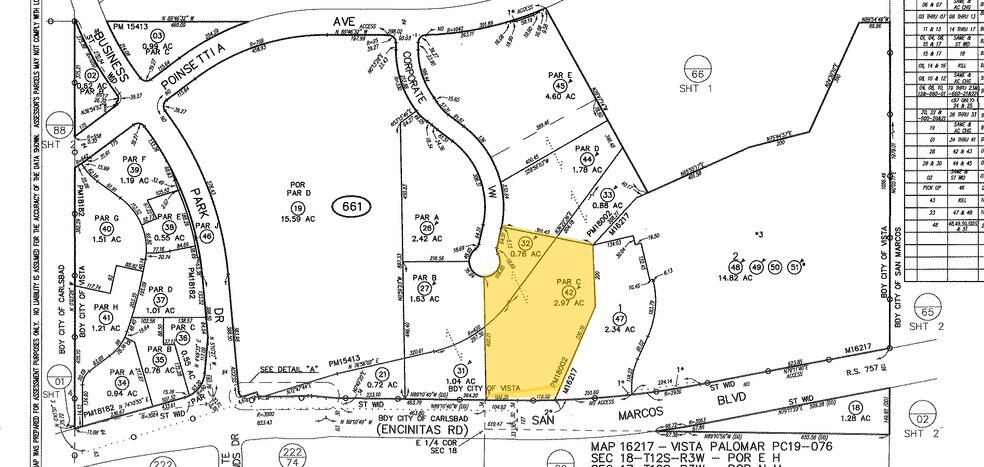 3280 Corporate View, Vista, CA à vendre - Plan cadastral – Image 2 sur 10