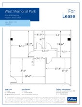8554 Katy Fwy, Houston, TX à louer Plan d’étage– Image 1 sur 1