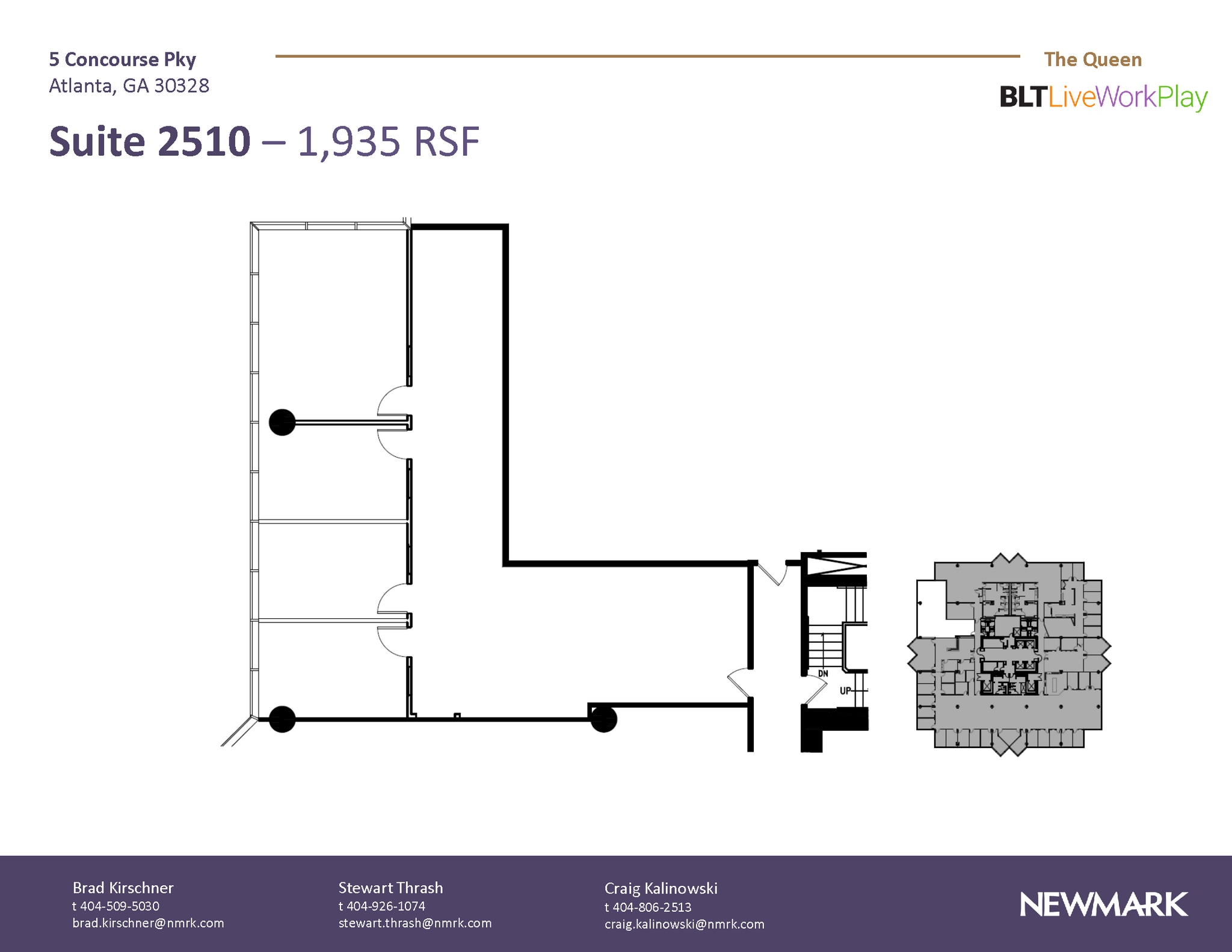 6 Concourse Pky NE, Atlanta, GA à louer Plan d’étage– Image 1 sur 1