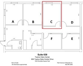 600 Twelve Oaks Center Dr, Wayzata, MN à louer Plan d’étage– Image 1 sur 1