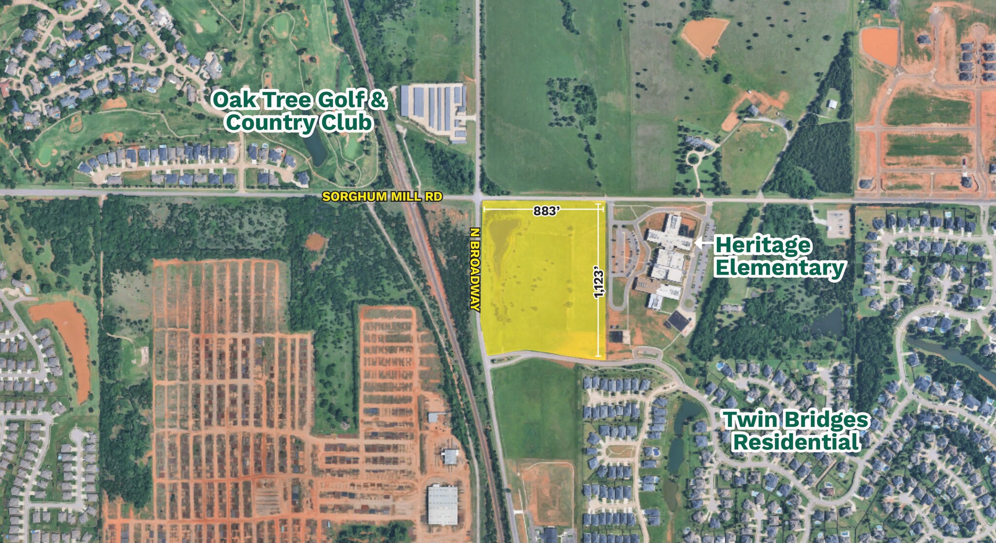 N Broadway & Sorghum Mill Rd, Edmond, OK à vendre Photo de l’immeuble– Image 1 sur 2