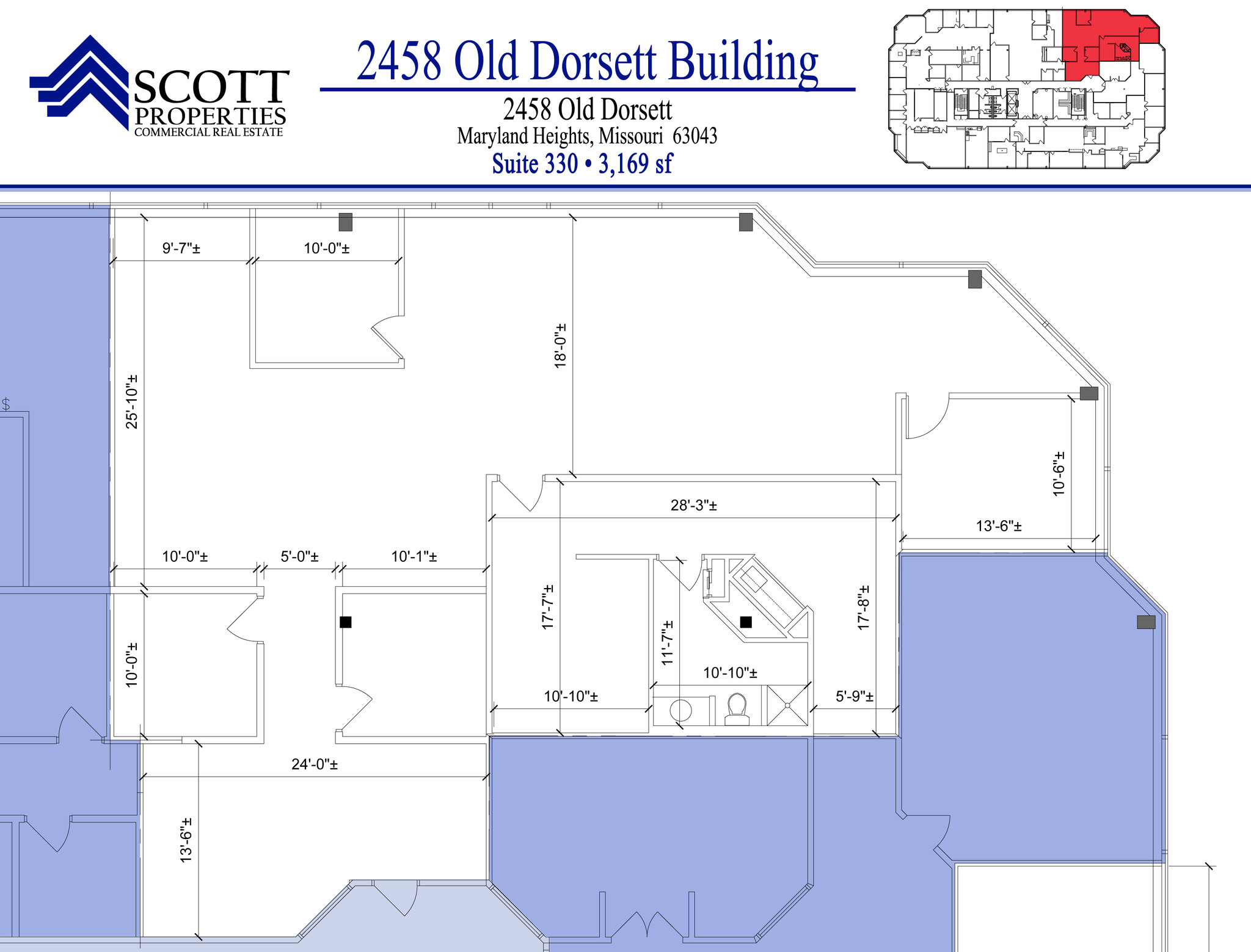 2458 Old Dorsett Rd, Maryland Heights, MO à louer Plan d’étage– Image 1 sur 1