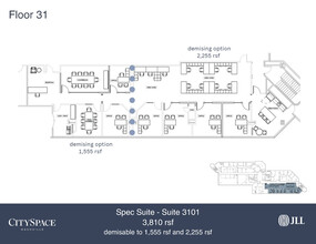 611 Commerce St, Nashville, TN à louer Plan d’étage– Image 1 sur 1