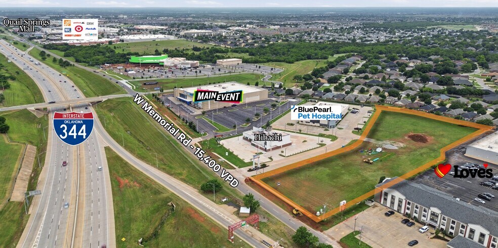 1401 W Memorial Rd, Oklahoma City, OK à vendre - Aérien – Image 2 sur 4