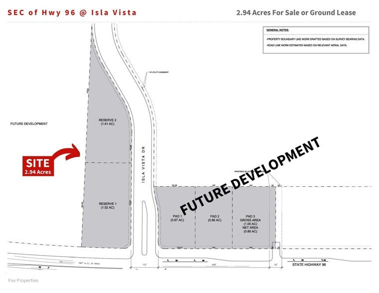Hwy 96 & Isla Vista, League City, TX à vendre - Plan de site – Image 3 sur 3