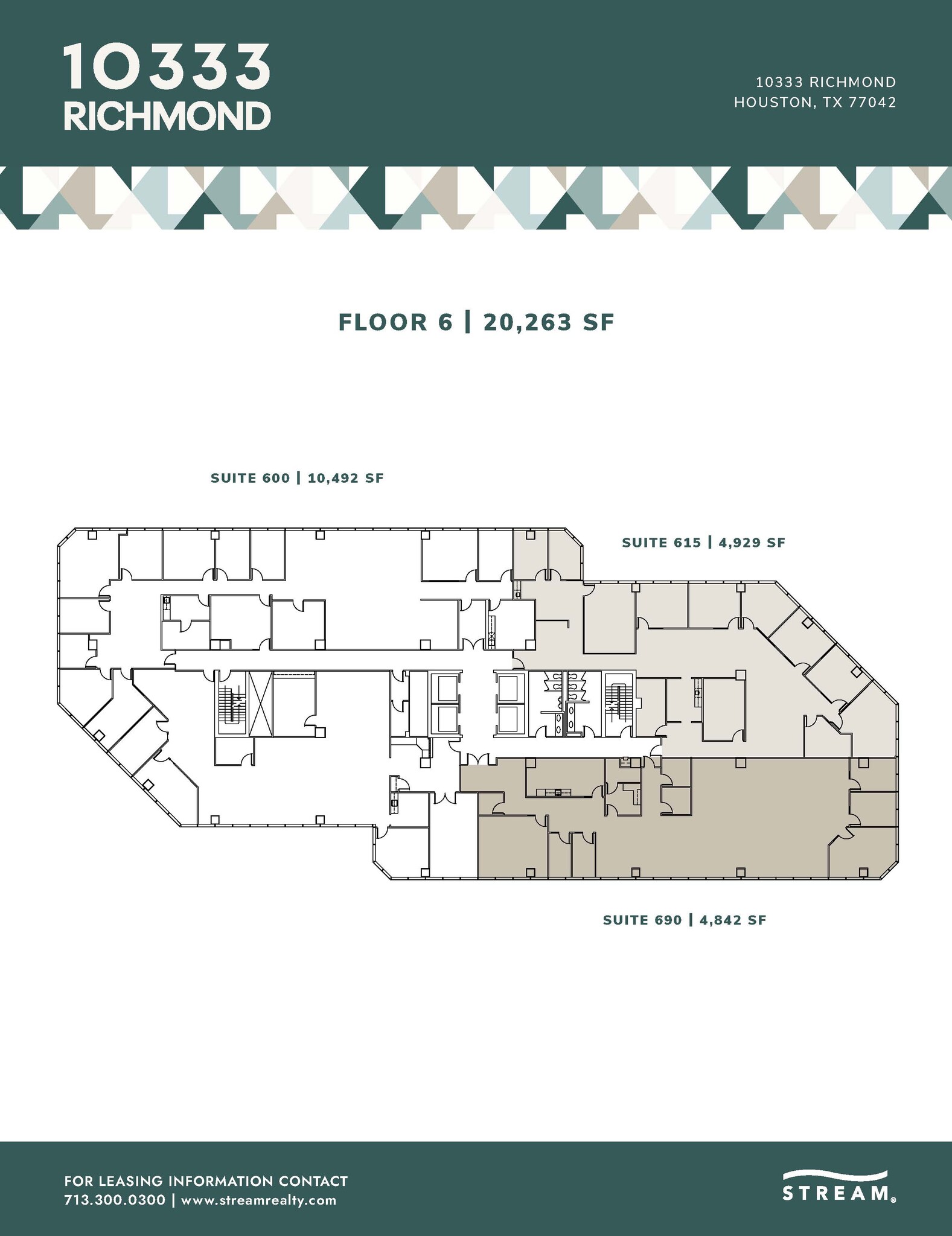 10333 Richmond Ave, Houston, TX à louer Plan d’étage– Image 1 sur 1