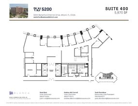 5200 Waterford District Dr, Miami, FL à louer Plan d’étage– Image 1 sur 1