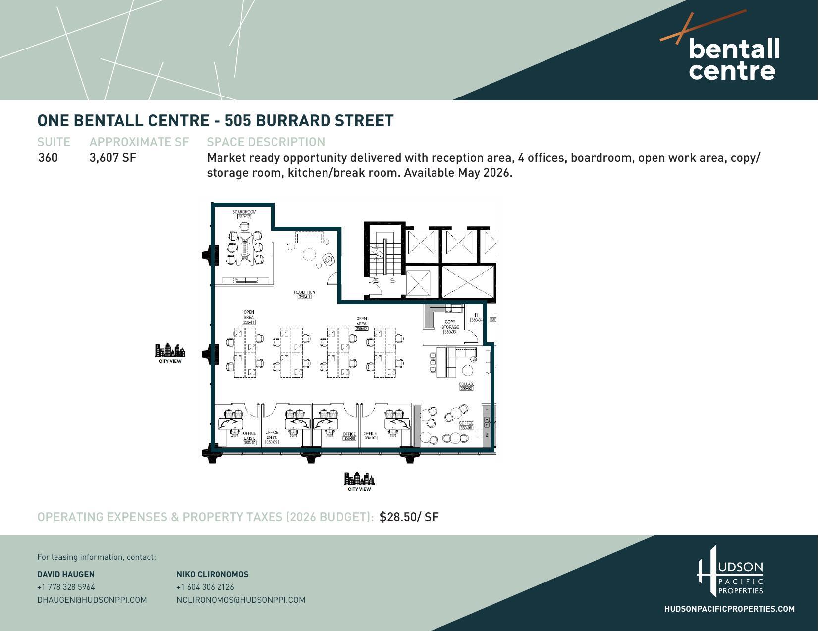 505 Burrard St, Vancouver, BC à louer Plan d’étage– Image 1 sur 1
