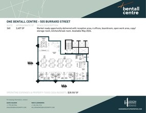 505 Burrard St, Vancouver, BC à louer Plan d’étage– Image 1 sur 1