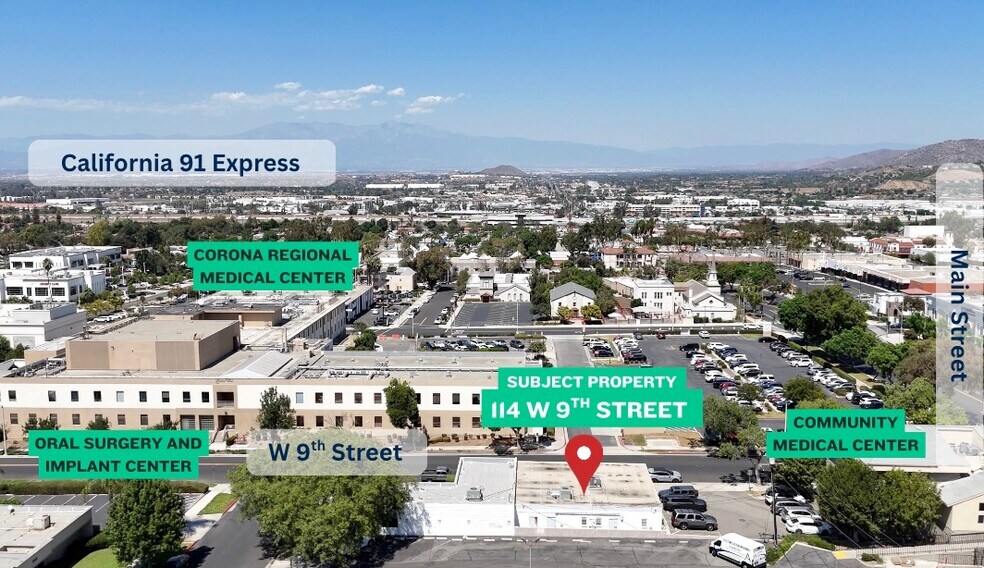 114-124 W 9th St, Corona, CA à louer - Photo de l’immeuble – Image 2 sur 6