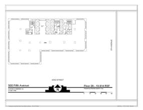 500 Fifth Ave, New York, NY à louer Plan d’étage– Image 1 sur 1