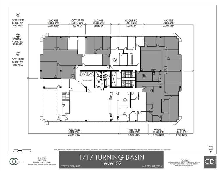 1717 Turning Basin Dr, Houston, TX à louer - Plan d’étage – Image 3 sur 9