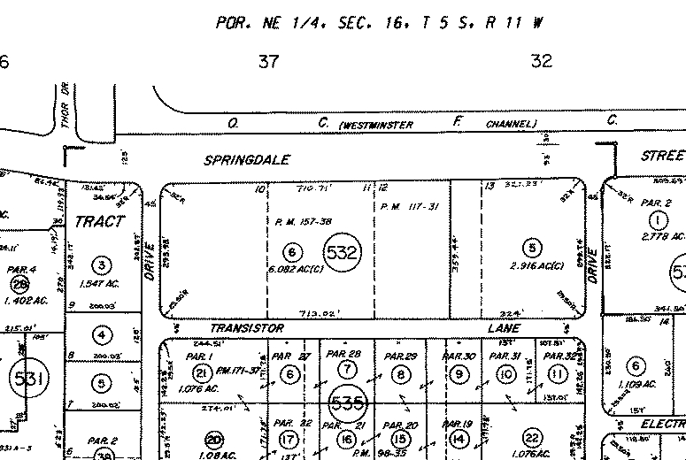 15231-15249 Springdale St, Huntington Beach, CA à louer - Plan cadastral – Image 3 sur 4