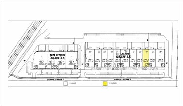 1111 Citrus St, Riverside, CA à louer Plan de site– Image 1 sur 1