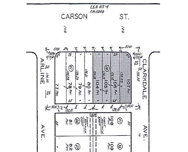 11840 Carson St, Hawaiian Gardens, CA à louer - Plan cadastral – Image 2 sur 2