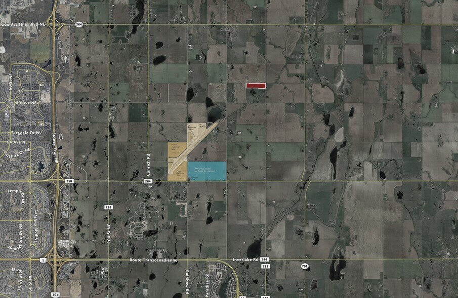 252117 Rge Rd 281, Rocky View No 44, AB à vendre - Aérien – Image 2 sur 2