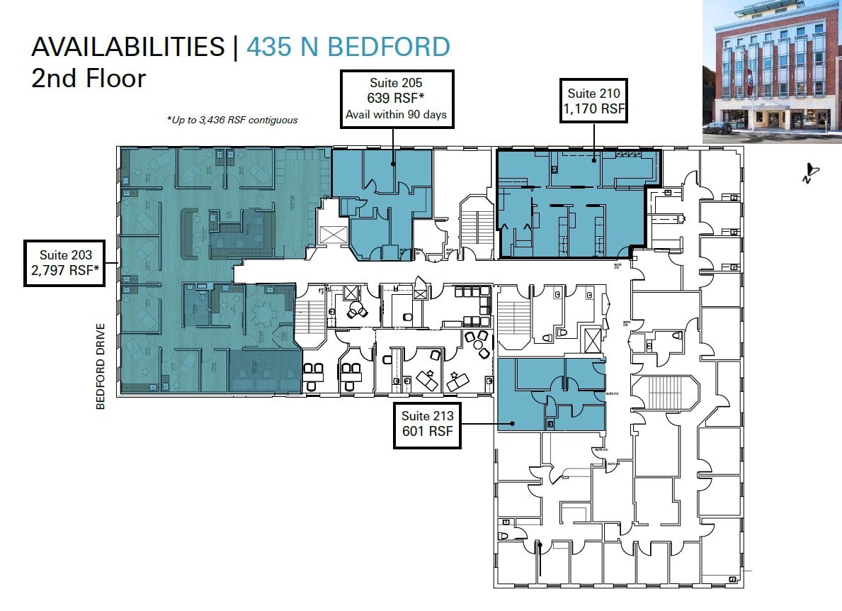 435-437 N Bedford Dr, Beverly Hills, CA à louer Plan d’étage– Image 1 sur 1