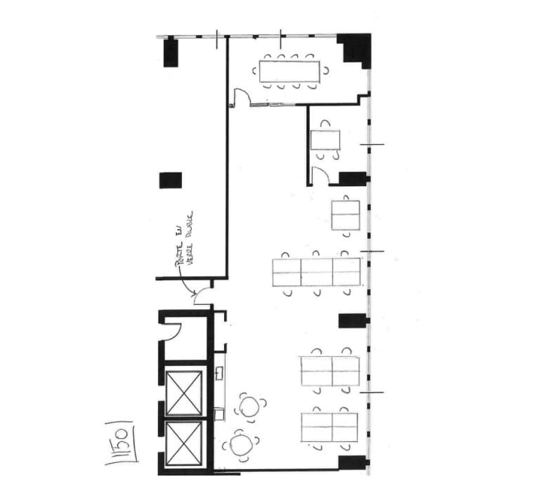 1010 Rue De La Gauchetière O, Montréal, QC à louer Plan d’étage– Image 1 sur 1