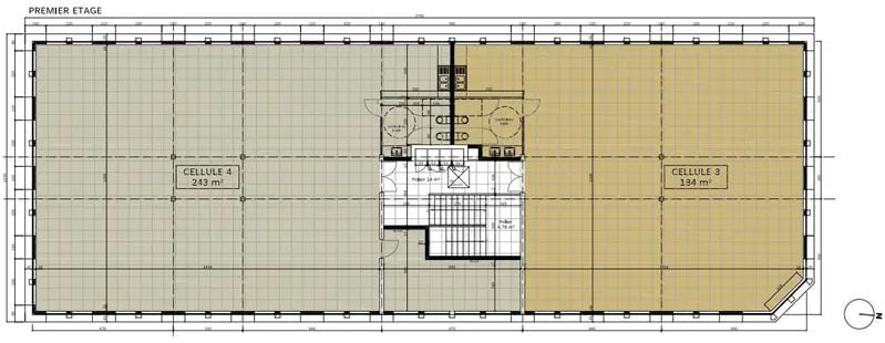 Bureau dans VILLENEUVE-D'ASCQ à louer - Plan d’étage – Image 2 sur 3