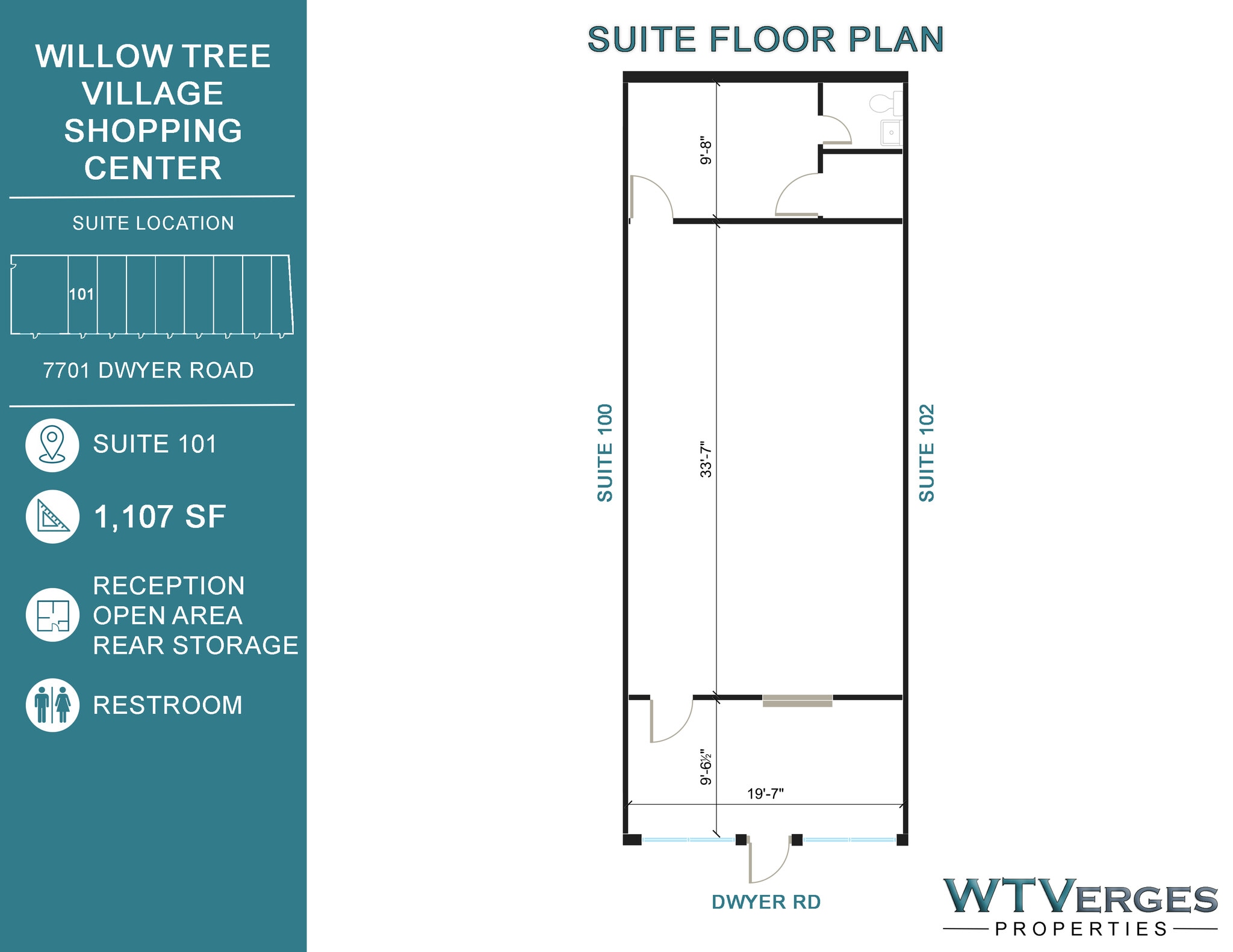 7701 Dwyer Blvd, New Orleans, LA à louer Plan d’étage– Image 1 sur 1