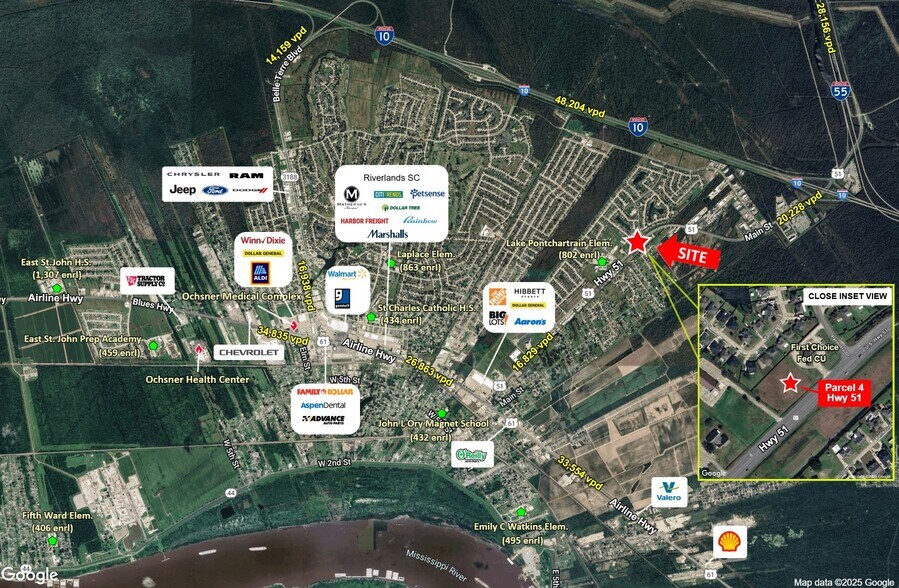 Hwy 51 Hwy, Laplace, LA à vendre - Aérien – Image 2 sur 2