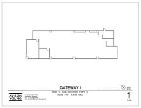 3663 N Sam Houston Pky E, Houston, TX à louer Plan d’étage– Image 1 sur 1