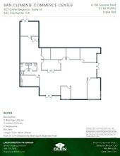 927 Calle Negocio, San Clemente, CA à louer Plan d’étage– Image 1 sur 1