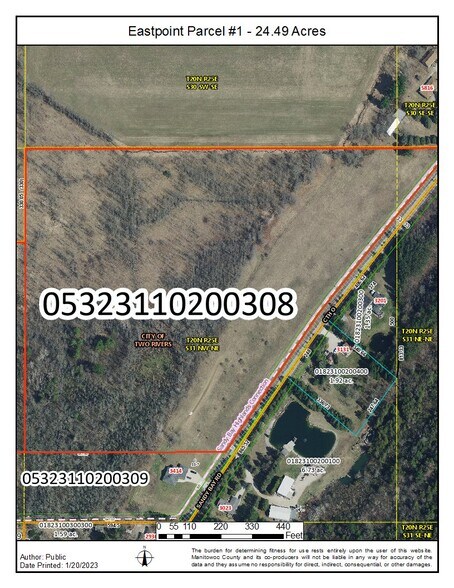 Sandy Bay Road Rd, Two Rivers, WI à vendre - Aérien – Image 2 sur 8