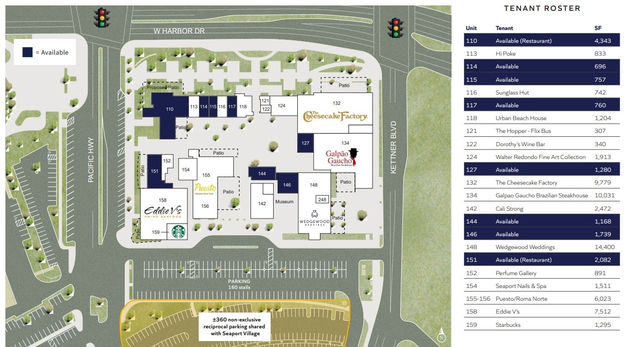 789 W Harbor Dr, San Diego, CA à louer Plan de site– Image 1 sur 1