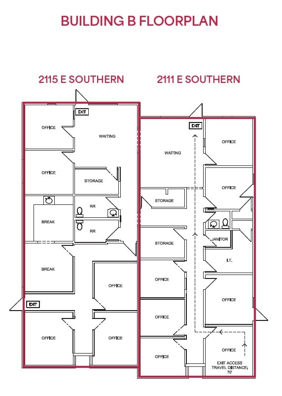 2111-2115 E Southern Ave, Tempe, AZ 85282 - Lot 2111 - - Plan d’étage - Image 1 of 1
