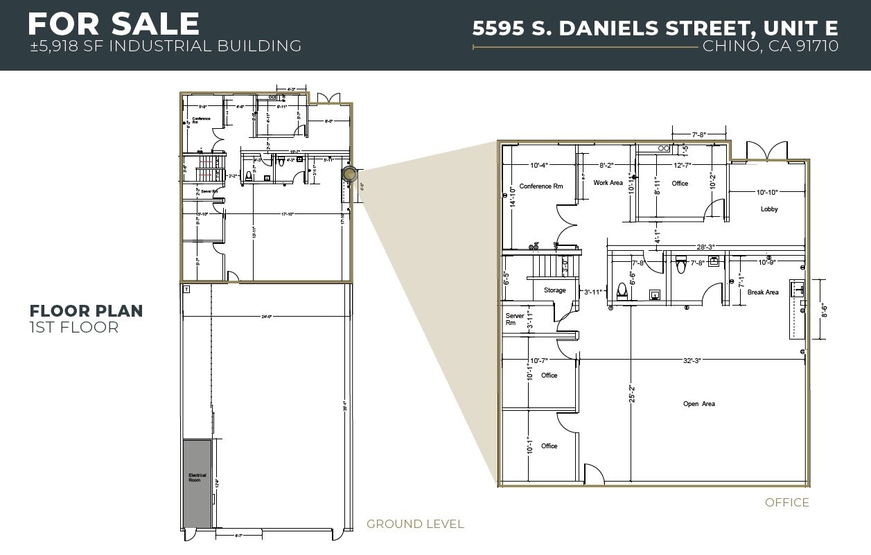 5595 Daniels St, Chino, CA 91710 - Lot E -  - Plan d’étage - Image 1 of 2