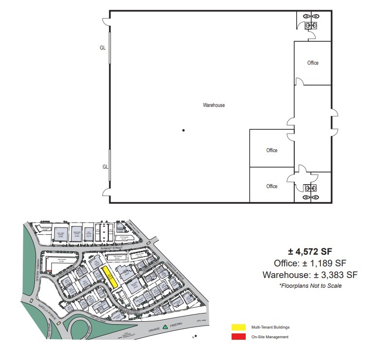 1591 S Sinclair St, Anaheim, CA à louer Plan d’étage– Image 1 sur 1