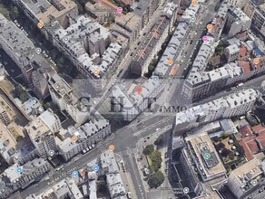 Paris - Vue aérienne vue de carte