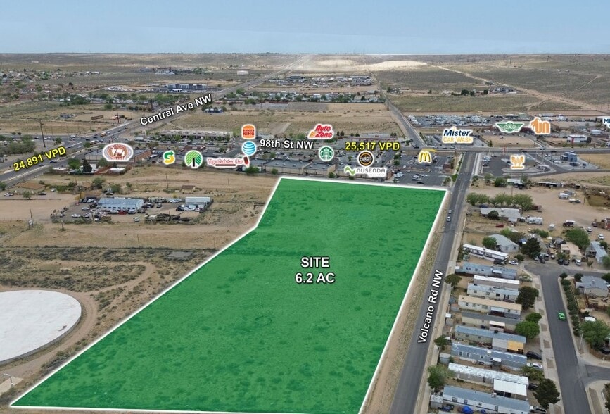 9525 Central Ave NW, Albuquerque, NM à vendre - Aérien – Image 3 sur 5
