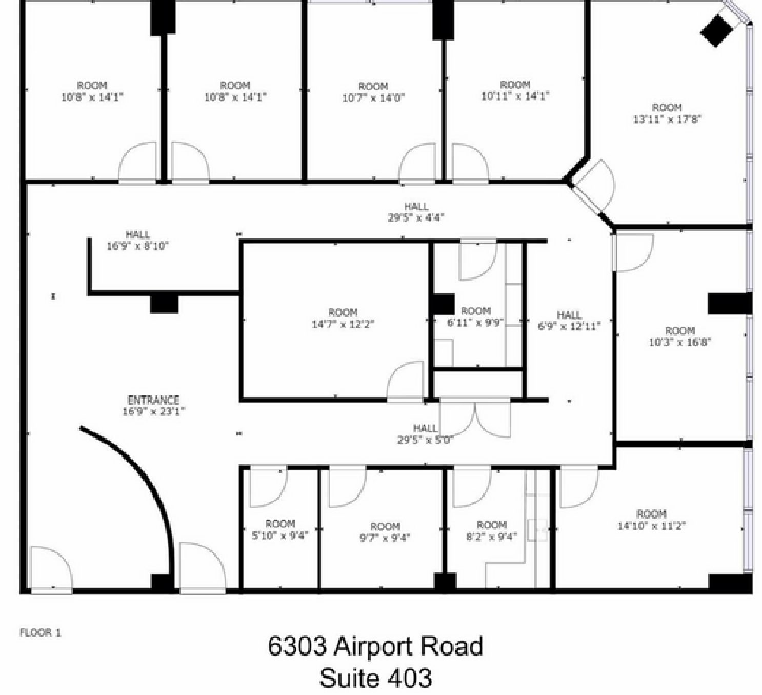 6299 Airport Rd, Mississauga, ON à louer Plan d’étage– Image 1 sur 1