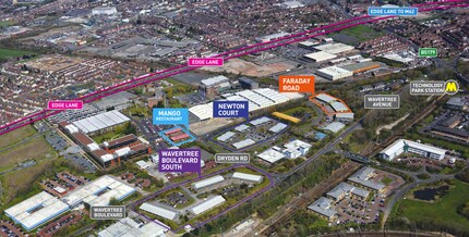 Wavertree Blvd S, Liverpool, MSY - VUE AÉRIENNE vue de carte