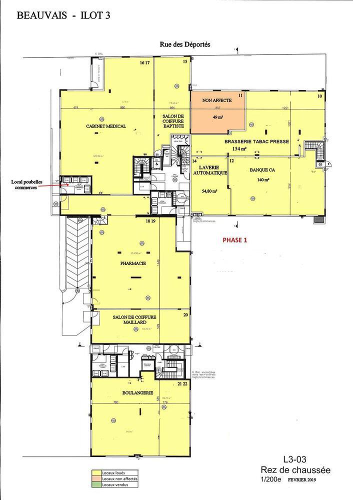 145 Rue Des Déportés, Beauvais à louer Plan de site– Image 1 sur 2