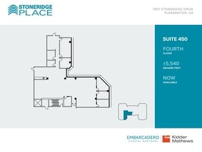 7901 Stoneridge Dr, Pleasanton, CA à louer Plan d’étage– Image 1 sur 1