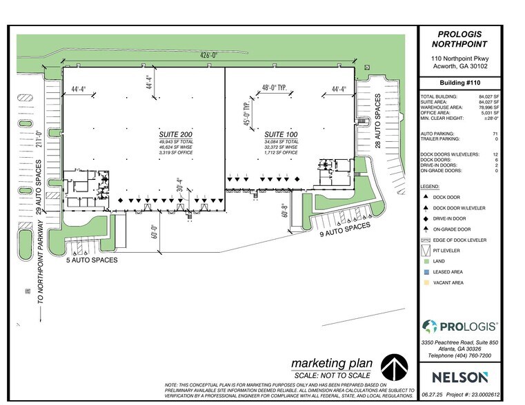 110 Northpoint Pky, Acworth, GA à louer - Plan de site – Image 2 sur 2